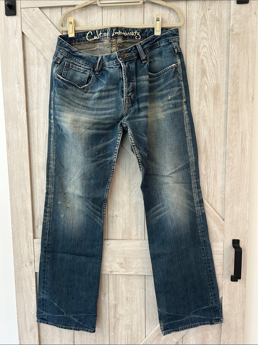 Cult of Individuality Hagen Relaxed Men's Blue Washed Relaxed Jeans